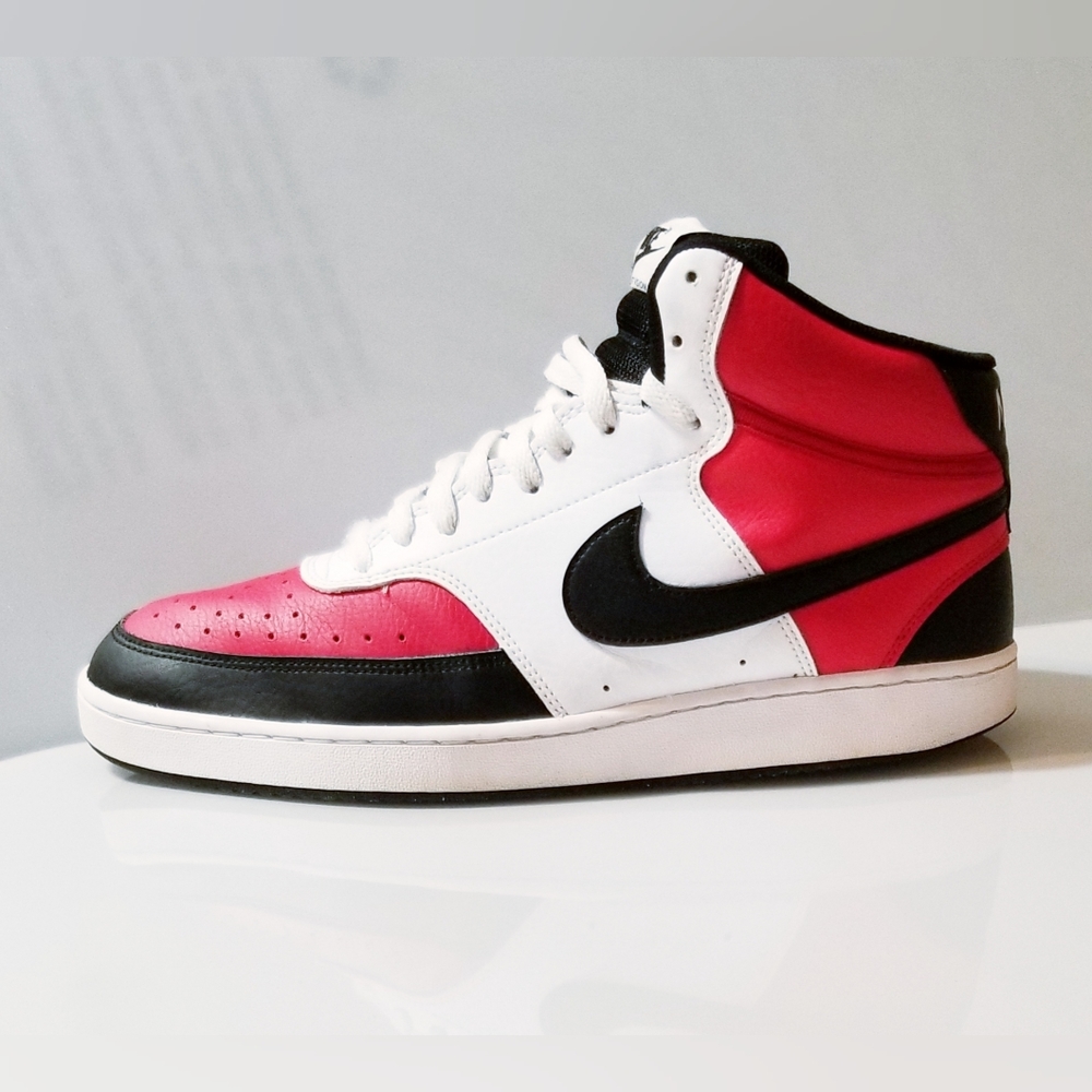 Nike Court Vision Mid ‘Satin Red’ DM1186-600 Size 12 Men's - Picture 2 of 10
